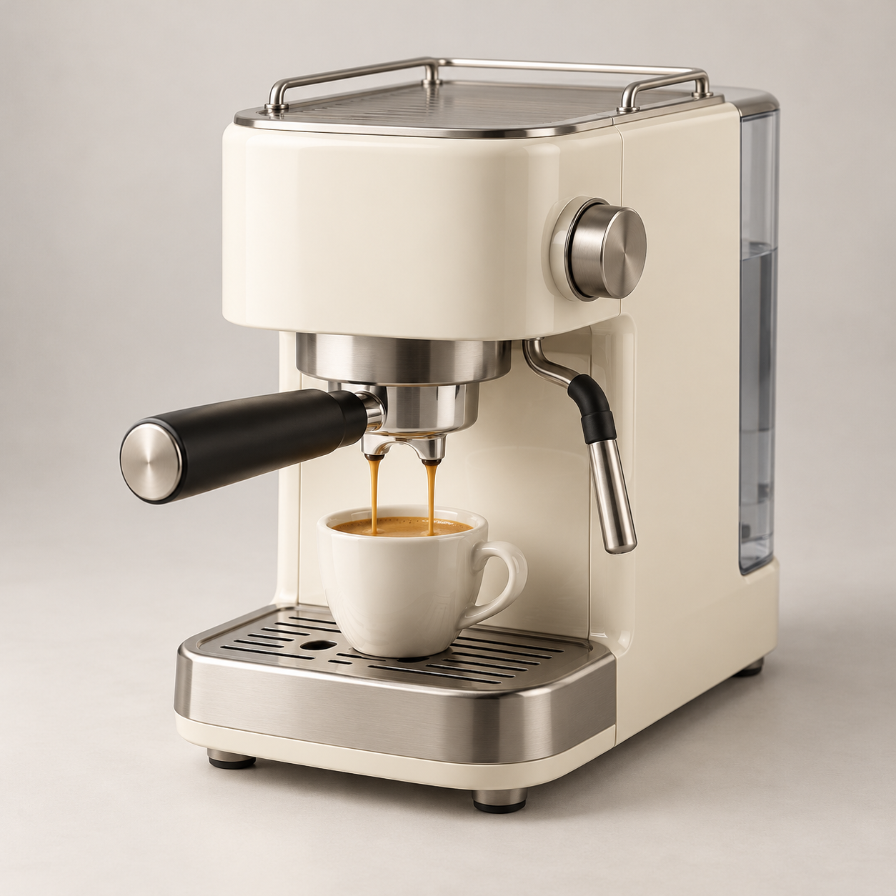 Unbranded ivory coffee maker illustration used in a sample PDF catalog