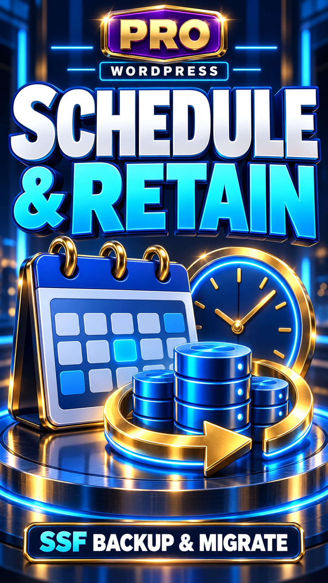 SSF Backup & Migrate schedule and retain — pro tutorial cover