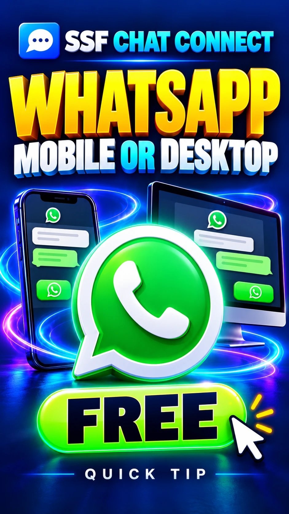 SSF Chat Connect FREE: Mobile and Desktop Button Visibility