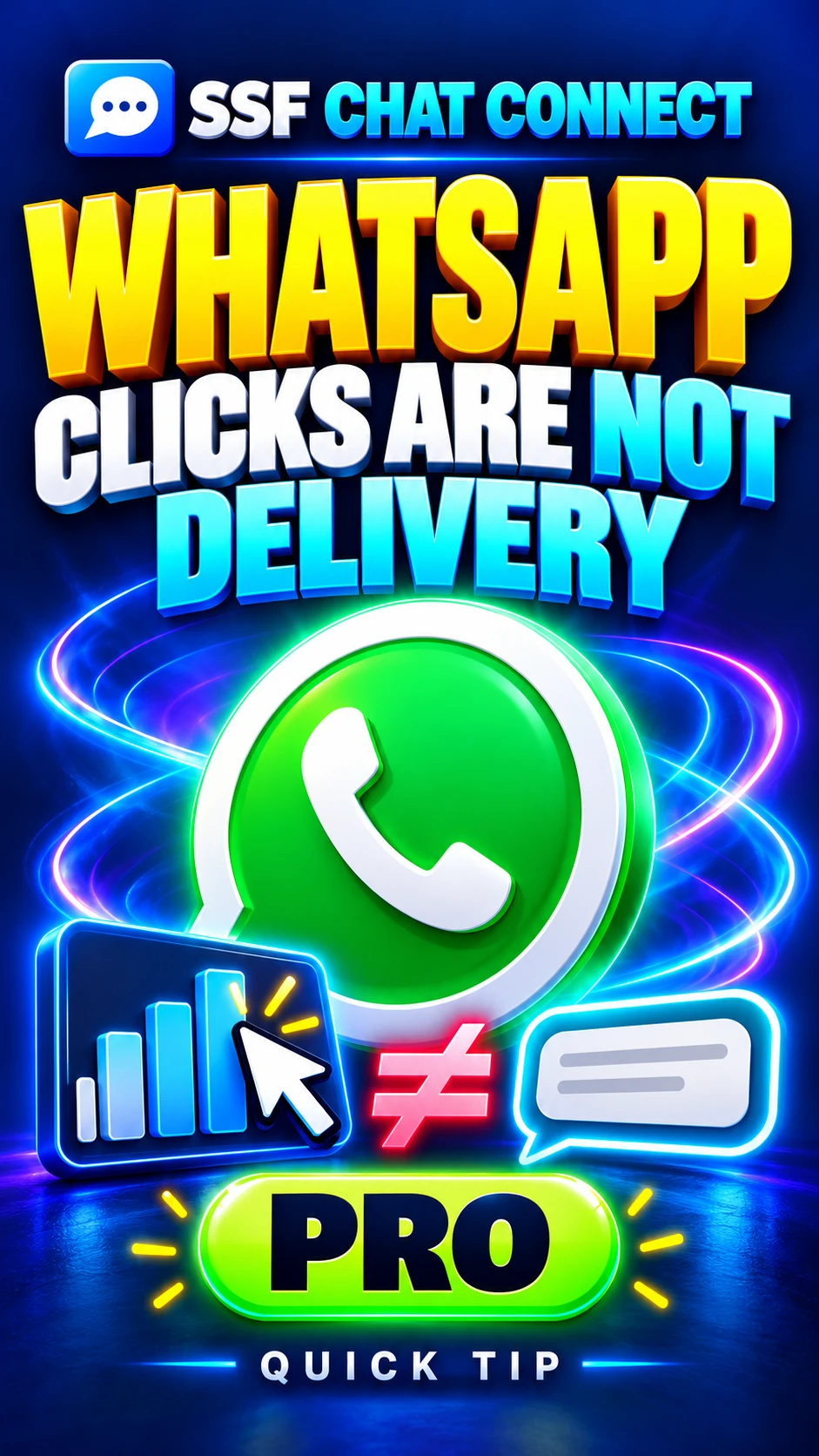 SSF Chat Connect PRO: Website Counts vs WhatsApp Delivery