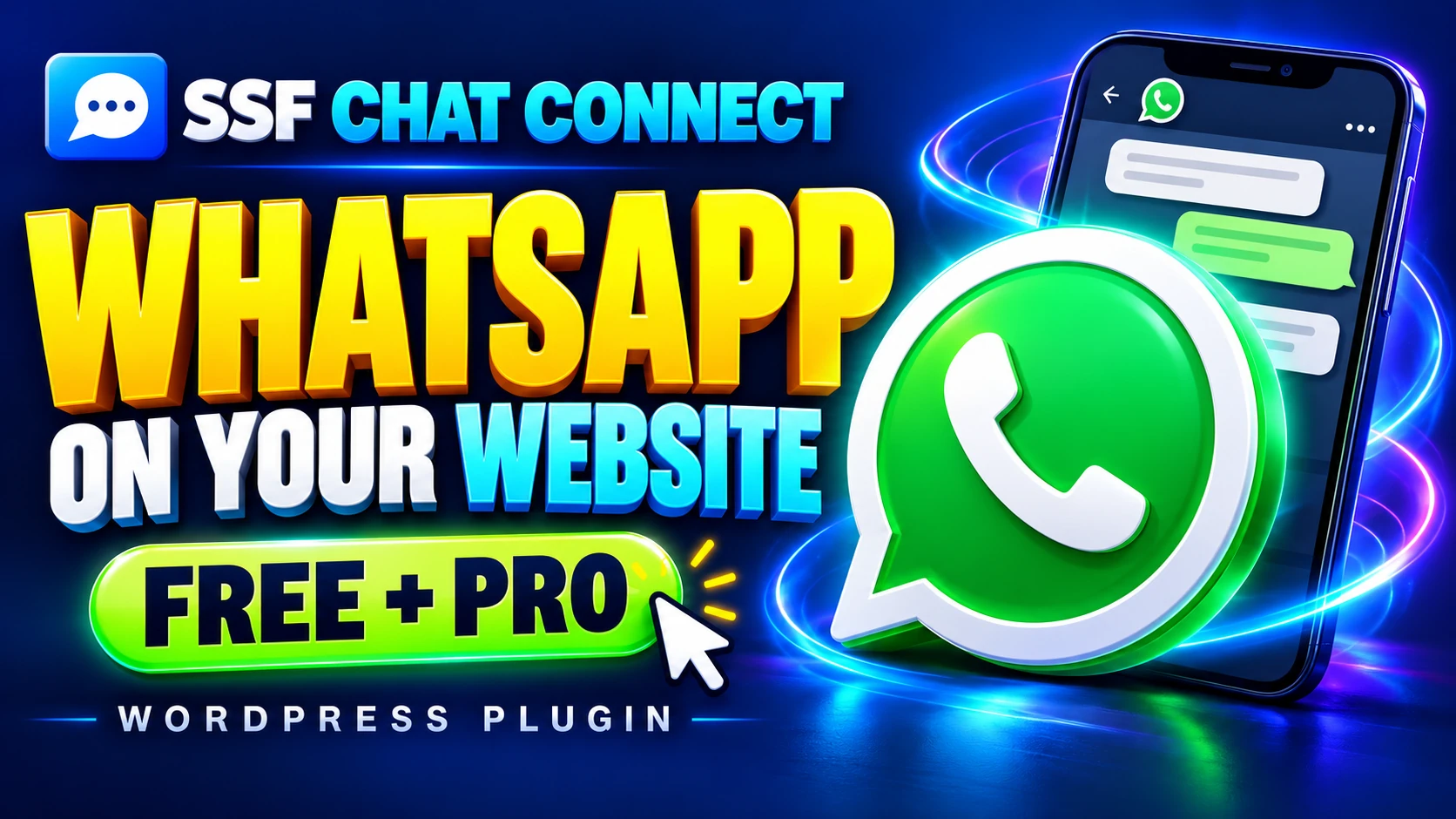 SSF Chat Connect Free and Pro tutorial - WhatsApp on your website
