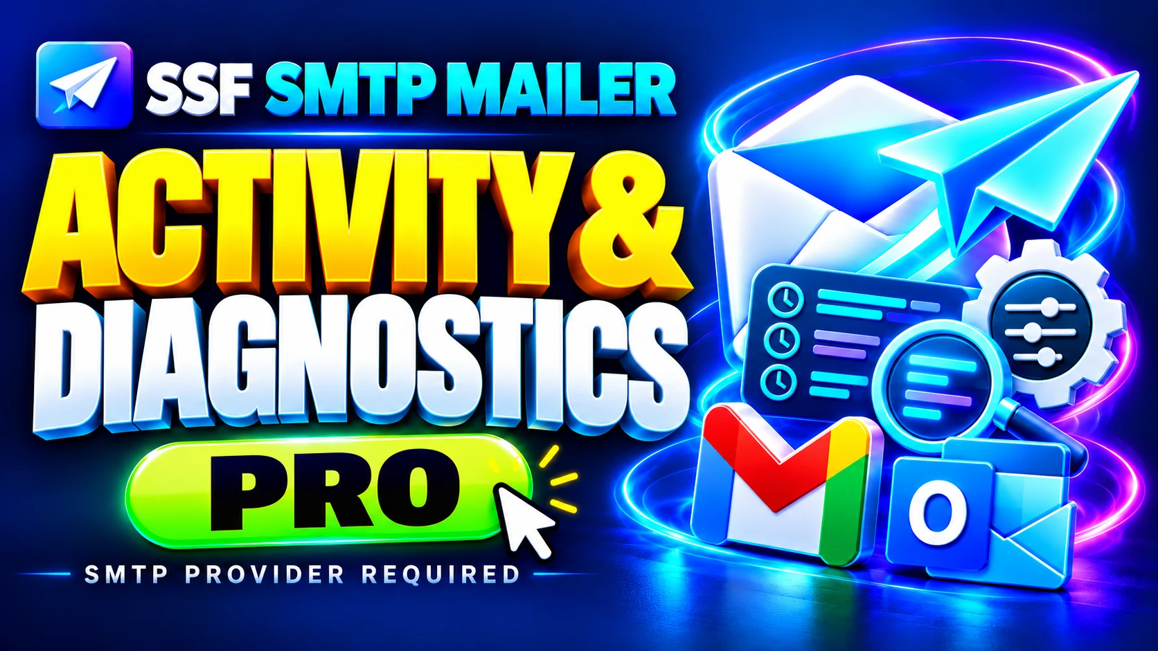 SSF SMTP Mailer Pro tutorial: private activity, failure diagnostics and staging controls
